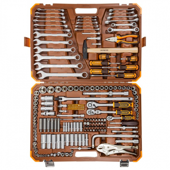 FORSTIME Набор инструментов 202пр. 1/4", 3/8", 1/2" (6гр.) FT-42022-5 - 1