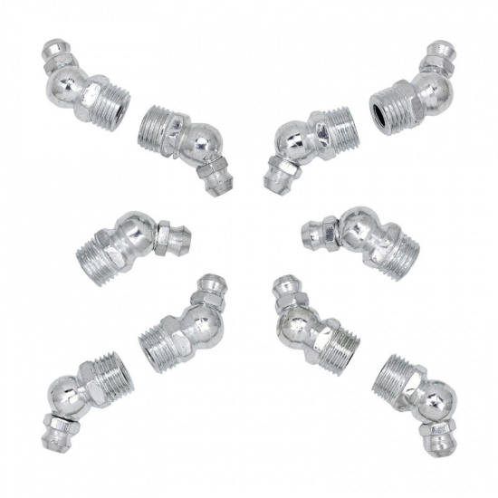 FORSAGE Пресс-масленка 10мм угловая (45град.), комплект 10 шт. F-GN-01-45-10MM - 1