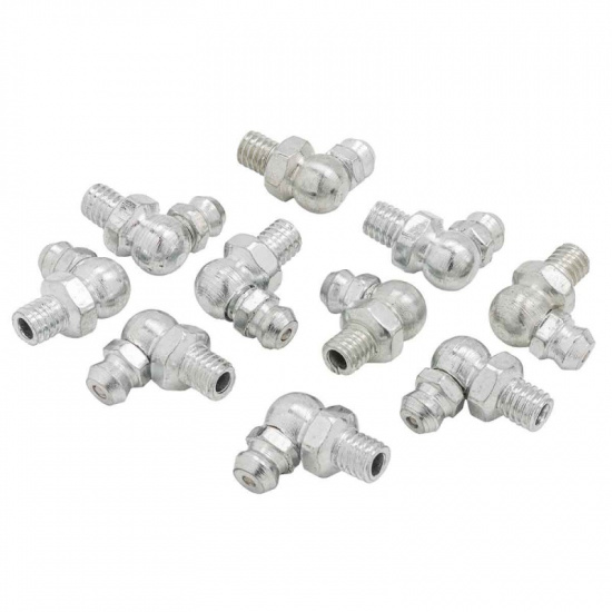 FORSAGE Пресс-масленка 6мм угловая (90град.), комплект 10 шт. F-GN-01-90-6MM - 1