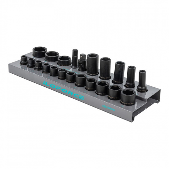 ILOFORCE Головки ударные 1/2", набор 22 пр. (6-гр.) IF-50221MPB - 1