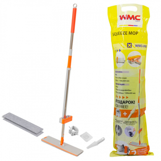 WMC TOOLS Швабра с отжимом для влажной/сухой уборки WMC-04PR - 1