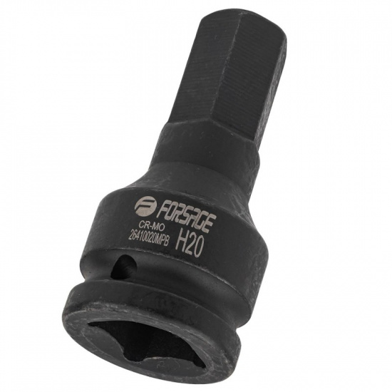 FORSAGE Головка-бита ударная 6-гранная 20мм, 3/4" F-26410020MPB - 1