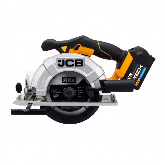 JCB Пила циркулярная аккум (JCB-18CS-B-E)18V,3650 об/мин,диаметр диска 165мм в к-те с зарядным уст-вом(JCB-18VFC-E) 2.4A и батареей аккум(JCB-20LI-E)2.0AH JCB-18CS-2XB-E - 1