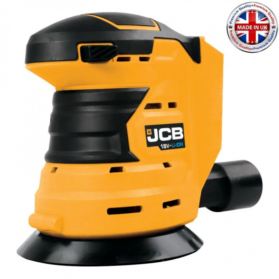JCB Шлифмашина орбитальная аккумуляторная 18V, 0-10 000об/мин, диаметр диска  125 мм, без аккумулятора JCB-18OS-B-E - 1