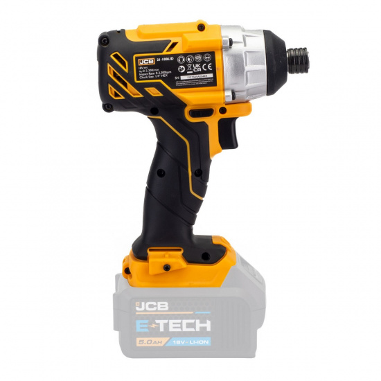 JCB Шуруповерт аккумуляторный 18V, max 180Nm, без аккумулятора JCB-18BLID-B-E - 1