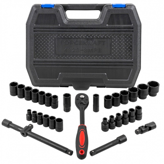 FORCEKRAFT Набор инструментов ударных 32пр., 1/2" (6гр.) FK-4323-3MPB - 1