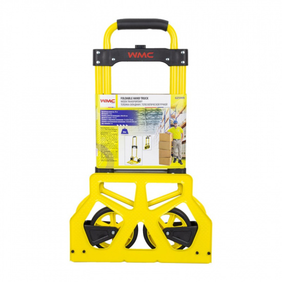 WMC TOOLS Тележка ручная складная с телескопической ручкой г/п 90кг WMC-GZS90S - 1