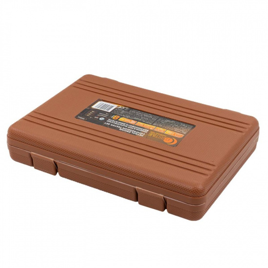 FORSTIME Индикатор компрессии бензинового двигателя Profi 8пр.(0-21Bar, М10, М12, М14, М18 + 2 жестких прижимных адаптера-переходника) , в кейсе FT-908G1 - 1