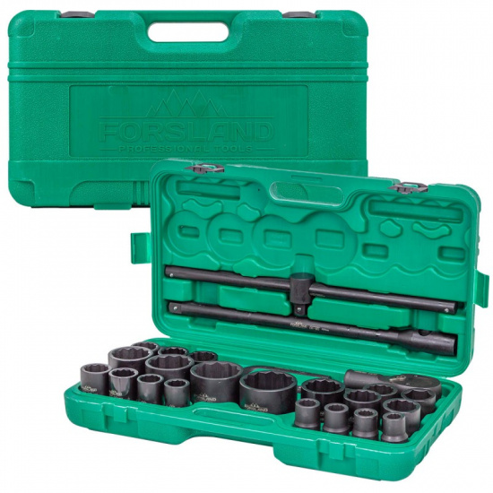 FORSLAND Набор инструментов ударных 26пр. 3/4" (12гр.) Forsland-68262-9MPB - 1
