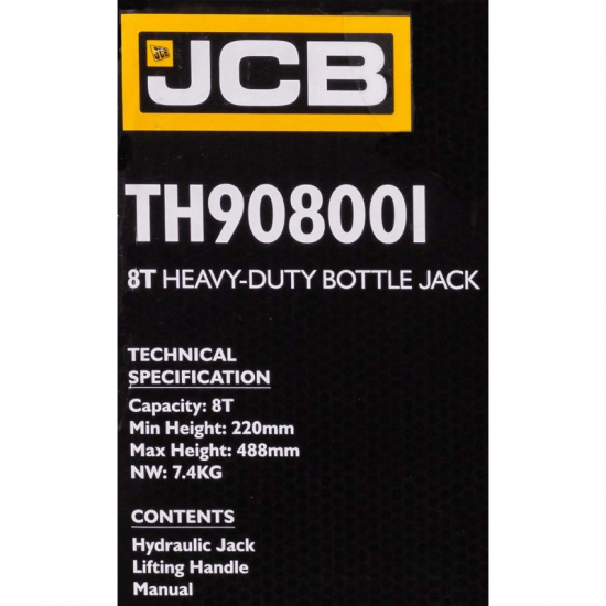 JCB Домкрат бутылочный 8т JCB-TH908001 - 1