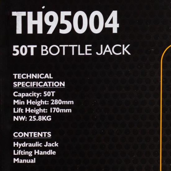 JCB Домкрат бутылочный 50т с клапаном JCB-TH95004 - 1
