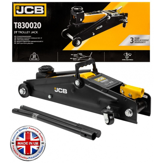 JCB Домкрат подкатной гидравлический 3т JCB-T830020 - 1