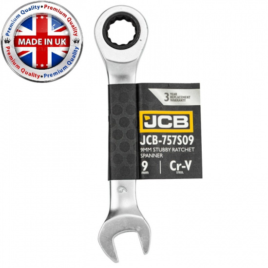 JCB Ключ трещоточный короткий 9мм JCB-757S09 - 1