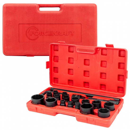 FORCEKRAFT Набор инструментов 20пр. 3/4", 1" FK-6204-5MPB - 1