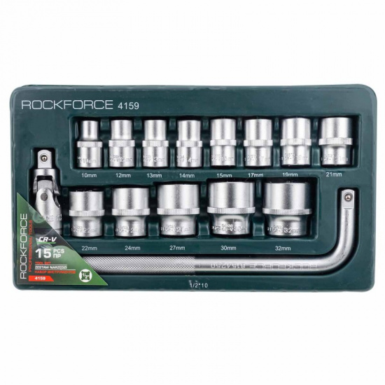 ROCK FORCE Набор головок  (15 предметов) RF-4159 - 1
