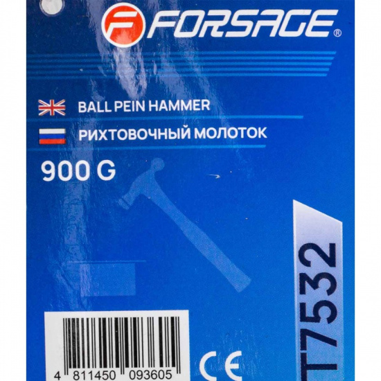 FORSAGE Молоток рихтовочный 900гр. F-T7532 - 1
