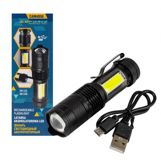 ILOFORCE Фонарь светодиодный аккумуляторный IF-CAM4056 - 1