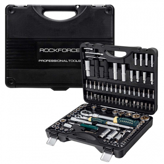 ROCK FORCE ( 3 K-T ) Набор инструментов с телескопическими трещотками 108пр.1/4''&1/2''(6гр.)(4-32мм) RF-41082-5L ( 3 K-T ) - 1
