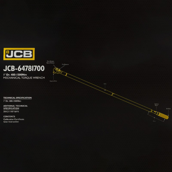 JCB Ключ моментный 480-1500Нм, 1" JCB-64781700 - 1