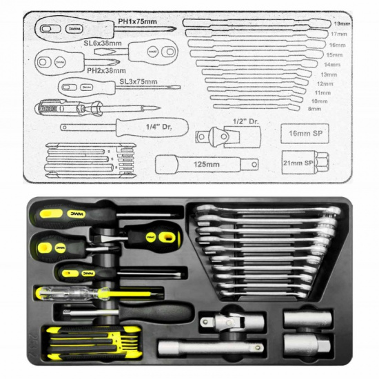 WMC TOOLS Набор инструментов 253пр. WMC-WMC254 - 1