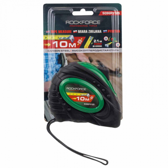 ROCK FORCE Рулетка 10M*25MM RF-5096P3125 - 1