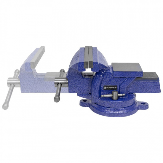 FORSAGE Тиски стальные поворотные с наковальней  3"-75мм F-6540203W - 1