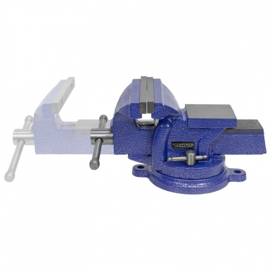 ROCK FORCE Тиски стальные поворотные с наковальней  5"-125мм RF-6540205W - 1