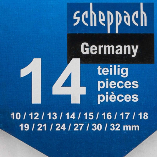 SCHEPPACH Ключи комбинированные, набор 14пр. (10, 12-19, 21, 24, 27, 30, 32мм) Sch-5141P - 1