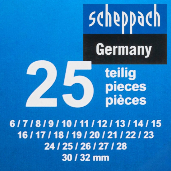 SCHEPPACH Ключи комбинированные, набор 25пр. (6-28, 30, 32мм) Sch-5261P - 1