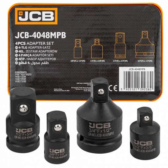 JCB Адаптеры ударные, набор 4пр. JCB-4048MPB - 1