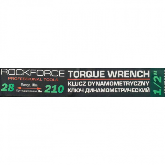 ROCK FORCE Ключ моментный 28-210Нм, 1/2" RF-6474470TB - 1