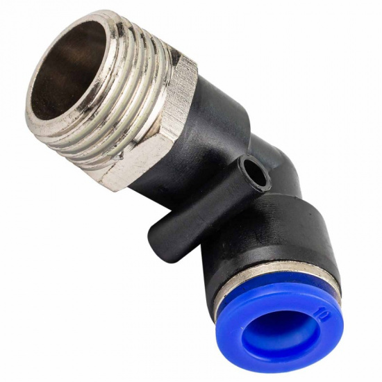 FORSAGE Фитинг угловой для пластиковых трубок 10мм с наружной резьбой 1/2" F-SPL10-04 - 1