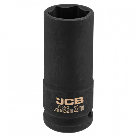 JCB Головка ударная глубокая тонкостенная 1/2", 22мм (6гр.) JCB-4458522ТН - 1