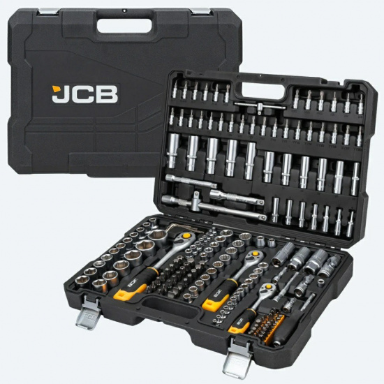 JCB Набор инструментов 179пр. 1/4" 3/8" 1/2" (6гр.) JCB-41793-5 - 1