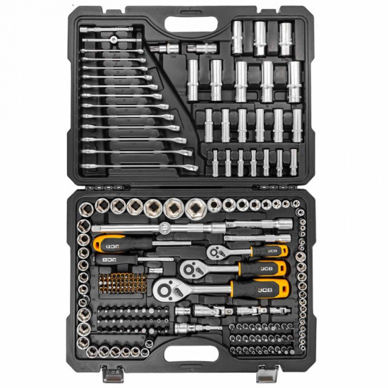 JCB Набор инструментов 218пр. 1/4'',3/8'',1/2''(6гр.) JCB-42182-5 - 1