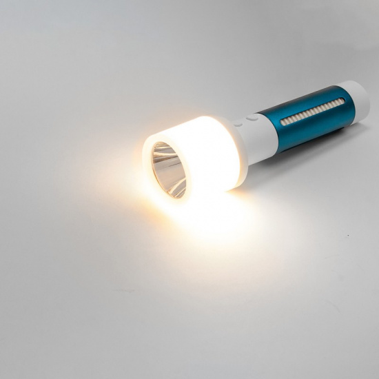 FORSAGE Фонарь ручной аккумуляторный (бел.LED 3Вт,желт.SMD 1Вт,красн.SMD 0.5Вт, 5 режимов работы, аккум. 1200мАч, 120Лм, время работы 3-4ч, время зар. 4-5ч) F-EL1030 - 1
