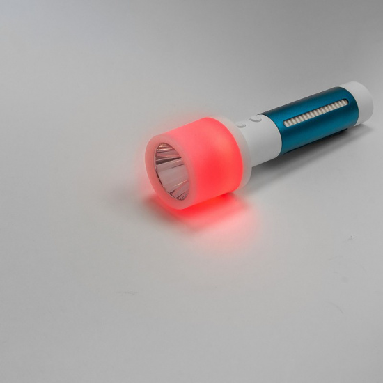 FORSAGE Фонарь ручной аккумуляторный (бел.LED 3Вт,желт.SMD 1Вт,красн.SMD 0.5Вт, 5 режимов работы, аккум. 1200мАч, 120Лм, время работы 3-4ч, время зар. 4-5ч) F-EL1030 - 1