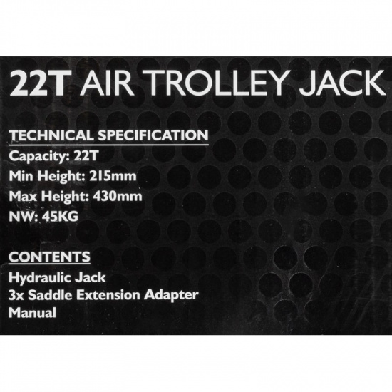 JCB Домкрат пневмогидравлический подкатной 22т JCB-TQ22001 - 1