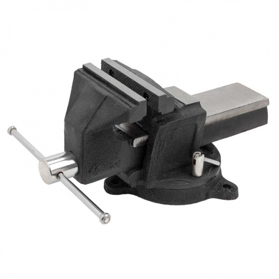 FORSTIME Тиски стальные усиленные поворотные с наковальней  3"-80мм FT-6540903 - 1