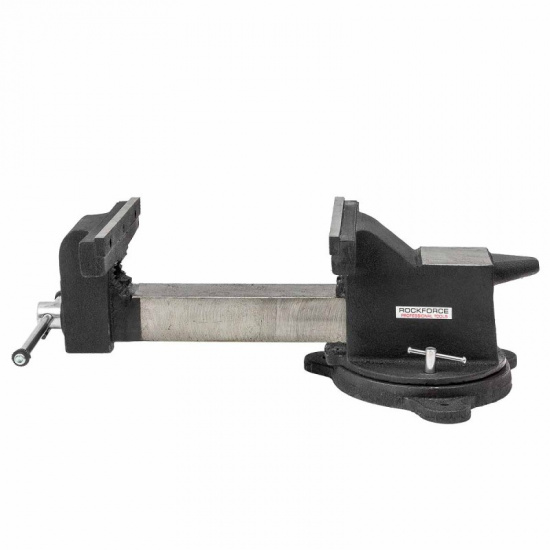 ROCK FORCE Тиски стальные поворотные с наковальней 8" (200мм) RF-6540208A - 1