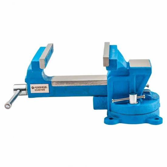 FORSAGE Тиски стальные поворотные с наковальней 5" (125мм) F-6540105 - 1