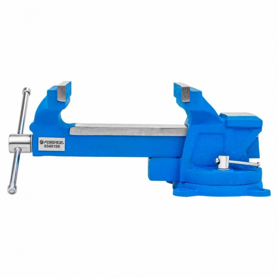 FORSAGE Тиски стальные поворотные с наковальней 6" (150мм) F-6540106 - 1