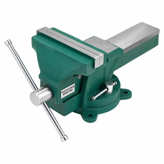 ROCK FORCE Тиски стальные поворотные с наковальней 6" (150мм) RF-6540106 - 1