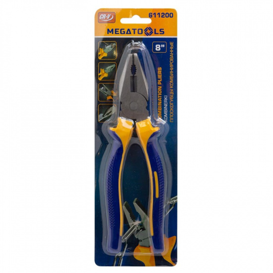 MEGATOOLS Плоскогубцы комбинированные 8" MT-611200 - 1