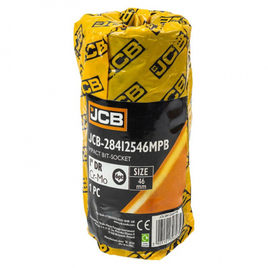 JCB Головка-бита 6-гранная ударная 1", 46мм JCB-28412546MPB - 1