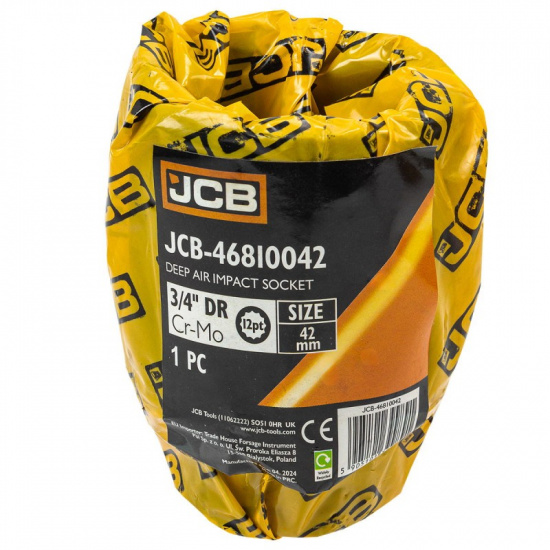 JCB Головка ударная глубокая 3/4", 42мм (12гр.) JCB-46810042 - 1