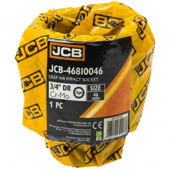 JCB Головка ударная глубокая 3/4", 46мм (12гр.) JCB-46810046 - 1