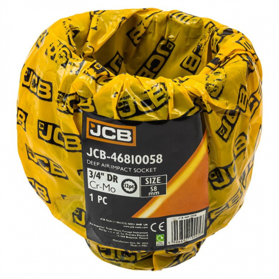 JCB Головка ударная глубокая 3/4", 58мм (12гр.) JCB-46810058 - 1