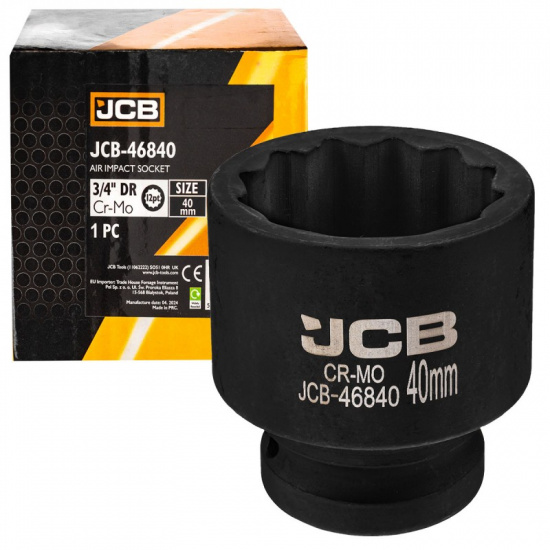 JCB Головка ударная 3/4", 40мм (12гр.) JCB-46840 - 1