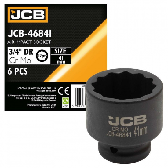 JCB Головка ударная 3/4", 47мм (12гр.) JCB-46847 - 1
